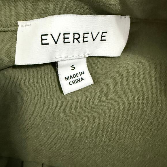 Evereve Long Sleeve Army Green Blouse Size Small - Picture 6 of 7